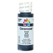 CERAMCOAT Acrylic Paint 59ml 2floz - black